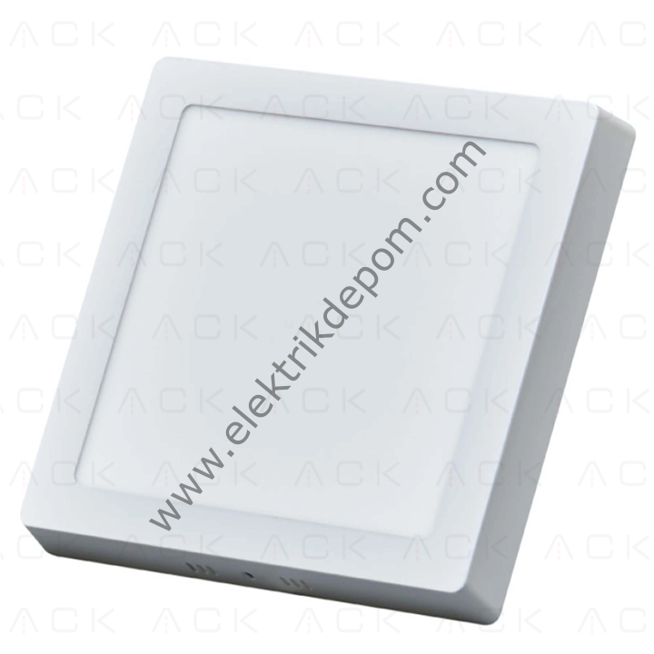 ACK 12 W SIVA ÜSTÜ PANEL LED - 4000K - KARE - BEYAZ KASA