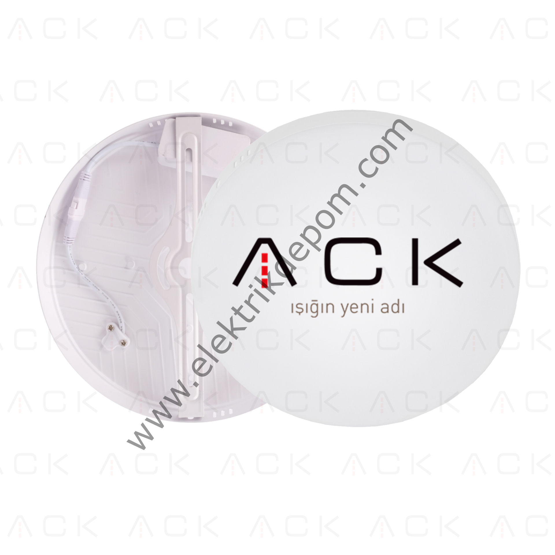 ACK 24W SIVA ÜSTÜ ÇERÇEVESİZ PANEL LED - 3000K - 2400LM