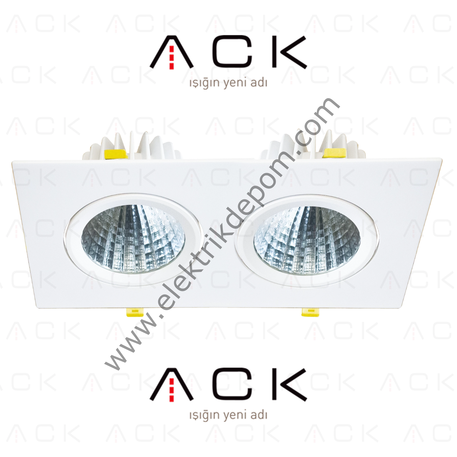 ACK 2X30 W İKİLİ ALÜMİNYUM LED SPOT / 6500K / 7980LM