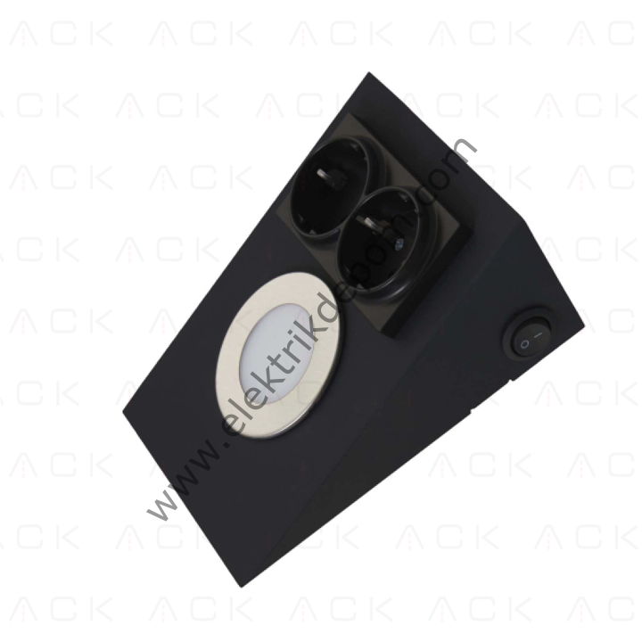 ACK Prizli LED Tezgah Altı Armatürü – Siyah 6500k