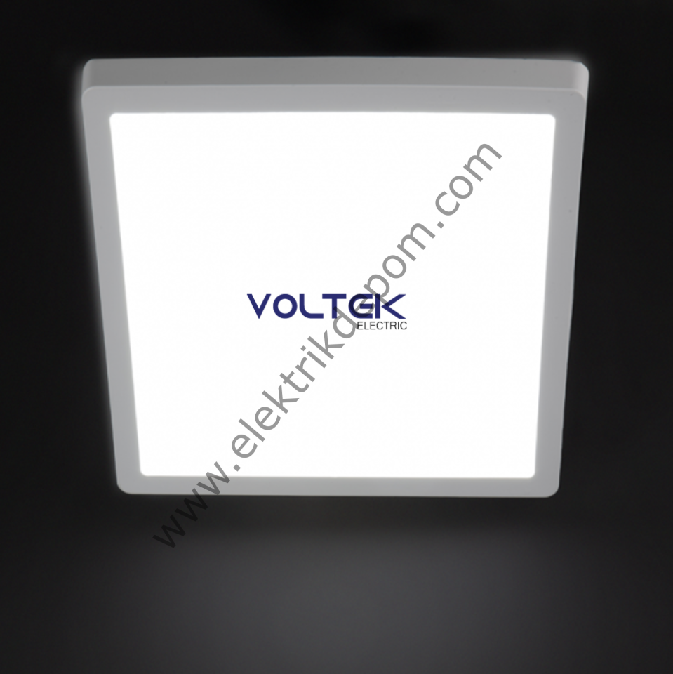 VOLTEK 18 W SIVA ÜSTÜ LED PANEL - KARE / 3000K